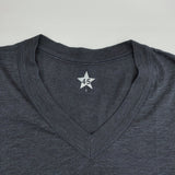 45R/45rpm インディゴ45星 VネックTシャツ コットン 日本製 サイズ1 半袖Ｔシャツ カットソー ネイビー レディース フォーティーファイブアールピーエム【中古】6-0721S△