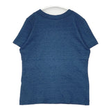45R/45rpm SEALAND MARBLE FORTY 5 インディゴTシャツ コットン 日本製 サイズ2 半袖Ｔシャツ カットソー ネイビー ホワイト レディース フォーティーファイブアールピーエム【中古】6-0721S△