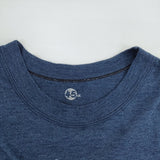 45R/45rpm SEALAND MARBLE FORTY 5 インディゴTシャツ コットン 日本製 サイズ2 半袖Ｔシャツ カットソー ネイビー ホワイト レディース フォーティーファイブアールピーエム【中古】6-0721S△