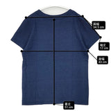 45R/45rpm インディゴ45星Tシャツ コットン 日本製 サイズ1 半袖Ｔシャツ カットソー ネイビー レディース フォーティーファイブアールピーエム【中古】6-0721S△