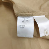 LOLO コットンシルク半袖シャツ サイズM 定価25300円 LS-455 半袖シャツ 26SS ベージュ ユニセックス ロロ【中古】6-0724S♪