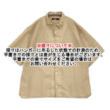 LOLO コットンシルク半袖シャツ サイズM 定価25300円 LS-455 半袖シャツ 26SS ベージュ ユニセックス ロロ【中古】6-0724S♪