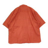 LOLO 新品 コットンシルク半袖シャツ サイズM 定価25300円 LS-455 半袖シャツ 26SS レンガ レッド ユニセックス ロロ【中古】6-0724S♪