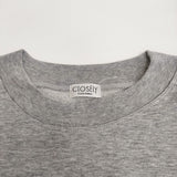 CLOSELY CLICK PEBBLE 新品 コットンクルーネックプルオーバー 定価16500円 CLO133-T スウェット グレー レディース クロースリークリックペブル【中古】6-0724M♪