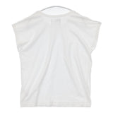 MHL. 595-4168506 FINE COTTON JERSEY SS WOMENS フレンチスリーブ 日本製 サイズ2 Ｔシャツ カットソー 24SS ホワイト レディース エムエイチエル【中古】6-0818S△