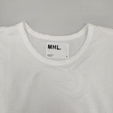 MHL. 595-4168506 FINE COTTON JERSEY SS WOMENS フレンチスリーブ 日本製 サイズ2 Ｔシャツ カットソー 24SS ホワイト レディース エムエイチエル【中古】6-0818S△