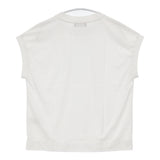 MARGARET HOWELL 578-5167001 LIGHT DENSE COTTON JERSEY 定価14300円 コットン ノースリーブ フレンチスリーブ Ｔシャツ カットソー 25SS ホワイト レディース マーガレットハウエル【中古】6-0818S△