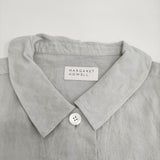 MARGARET HOWELL PLAIN LINEN PJ 589-5252201 リネン 半袖シャツ 25AW ライトグレー系 レディース マーガレットハウエル【中古】6-0724S♪