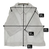 MARGARET HOWELL PLAIN LINEN PJ 589-5252201 リネン 半袖シャツ 25AW ライトグレー系 レディース マーガレットハウエル【中古】6-0724S♪