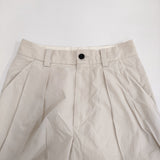 MARGARET HOWELL WASHED COTTON POPLIN サイズ2 578-5143009 定価36300円 パンツ 25SS ベージュ レディース マーガレットハウエル【中古】6-0724M♪