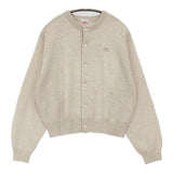 Danton CREW NECK CARDIGAN 36 DT-D0031 LMW 定価20350円 ウール クルーネック カーディガン 25AW オートミール アイボリー レディース ダントン【中古】6-0731T♪