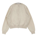 Danton CREW NECK CARDIGAN 36 DT-D0031 LMW 定価20350円 ウール クルーネック カーディガン 25AW オートミール アイボリー レディース ダントン【中古】6-0731T♪