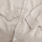 Danton CREW NECK CARDIGAN 36 DT-D0031 LMW 定価20350円 ウール クルーネック カーディガン 25AW オートミール アイボリー レディース ダントン【中古】6-0731T♪