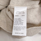 Danton CREW NECK CARDIGAN 36 DT-D0031 LMW 定価20350円 ウール クルーネック カーディガン 25AW オートミール アイボリー レディース ダントン【中古】6-0731T♪