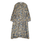 mina perhonen flowerscope シルクウール va3449 サイズ38 ワンピース ベージュ 多色 レディース ミナペルホネン【中古】6-0828M◎