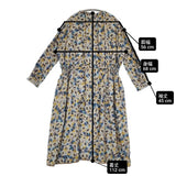 mina perhonen flowerscope シルクウール va3449 サイズ38 ワンピース ベージュ 多色 レディース ミナペルホネン【中古】6-0828M◎