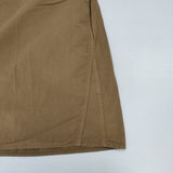 MHL. 595-3152508 ORGANIC COTTON SHIRTING バンドカラー コットン ブラウス 日本製 サイズ2 半袖シャツ 23SS ブラウン レディース エムエイチエル【中古】6-0818S△