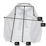 JOURNAL STANDARD LUXE 【Ginny’s】BL 定価20900円 ストライプ フリル ボウタイ リボン ブラウス シャツ 25AW ホワイト レディース ジャーナルスタンダード ラックス【中古】6-0806M♪