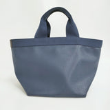 Herve Chapelier 707GP リュクス舟型トートM コーテッドキャンバス トートバッグ ネイビー レディース エルベ・シャプリエ【中古】6-0724G♪