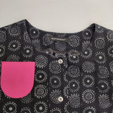 marimekko ハッピードレス Nadja ナドヤ Kihlatasku コットン 定価20900円 サイズ38 ワンピース ブラック グレー レディース マリメッコ【中古】6-0818S△