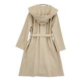 Vlas Blomme ウールアンゴラ 134130 ベルト付き フード コート ベージュ レディース ヴラスブラム【中古】6-0918T♪