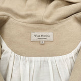 Vlas Blomme ウールアンゴラ 134130 ベルト付き フード コート ベージュ レディース ヴラスブラム【中古】6-0918T♪