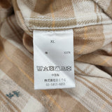 BOWWOW PAINTED PAINTER FLANNEL SHIRT ペンキ加工 定価30800円 サイズXL ネルシャツ 長袖シャツ 25SS ベージュ メンズ バウワウ【中古】6-0804M♪