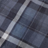 ZARA MAN チェック コットン RELAXED FIT EUR M 長袖シャツ ブルー メンズ ザラ【中古】6-0912M∞