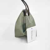 Herve Chapelier 新品 1927N ナイロン舟型ショルダーバッグXS 定価23980円 ショルダーバッグ アマンド×グレーズ グリーンカーキ レディース エルベ・シャプリエ【中古】6-0724G♪