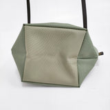 Herve Chapelier 新品 1927N ナイロン舟型ショルダーバッグXS 定価23980円 ショルダーバッグ アマンド×グレーズ グリーンカーキ レディース エルベ・シャプリエ【中古】6-0724G♪