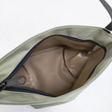 Herve Chapelier 新品 1927N ナイロン舟型ショルダーバッグXS 定価23980円 ショルダーバッグ アマンド×グレーズ グリーンカーキ レディース エルベ・シャプリエ【中古】6-0724G♪