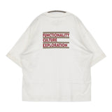 F/CE. RECYCLE FCE BACK PRINT TEE サイズS 定価15400円 オーバーサイズ 半袖Ｔシャツ カットソー 25SS ホワイト メンズ エフシーイー【中古】6-0804S♪