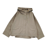 IENA 撥水フーディーブルゾン 定価30800円 コットンナイロン ジャケット ブルゾン 26SS ベージュ レディース イエナ【中古】6-0806M♪