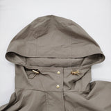 IENA 撥水フーディーブルゾン 定価30800円 コットンナイロン ジャケット ブルゾン 26SS ベージュ レディース イエナ【中古】6-0806M♪