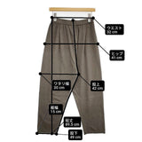 evam eva リネンパンツ 定価26400円 E251K121 ニット パンツ グレー レディース エヴァムエヴァ【中古】6-0910M∞