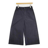 MARGARET HOWELL DENSE COTTON POPLIN PANTS 578-4143031 パンツ 24SS ネイビー レディース マーガレットハウエル【中古】6-0910G∞
