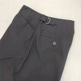 MARGARET HOWELL DENSE COTTON POPLIN PANTS 578-4143031 パンツ 24SS ネイビー レディース マーガレットハウエル【中古】6-0910G∞