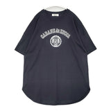 CABANE de ZUCCa カレッジロゴ コットン オーバーサイズ 日本製 サイズM 半袖Ｔシャツ カットソー ネイビー レディース カバンドズッカ【中古】6-0818S△