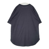 CABANE de ZUCCa カレッジロゴ コットン オーバーサイズ 日本製 サイズM 半袖Ｔシャツ カットソー ネイビー レディース カバンドズッカ【中古】6-0818S△