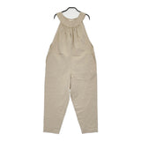 HAU drole サロペットパンツ オールインワン 2211-0854 コットンリネン サロペット ベージュ レディース ハウ【中古】6-0806G♪