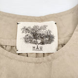 HAU drole サロペットパンツ オールインワン 2211-0854 コットンリネン サロペット ベージュ レディース ハウ【中古】6-0806G♪