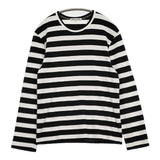 COMME des GARCONS ボーダー サイズS 長袖Ｔシャツ カットソー ロンＴ AD2018 ブラック ホワイト レディース コムデギャルソン【中古】6-0910M∞