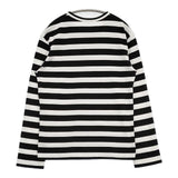 COMME des GARCONS ボーダー サイズS 長袖Ｔシャツ カットソー ロンＴ AD2018 ブラック ホワイト レディース コムデギャルソン【中古】6-0910M∞