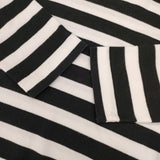 COMME des GARCONS ボーダー サイズS 長袖Ｔシャツ カットソー ロンＴ AD2018 ブラック ホワイト レディース コムデギャルソン【中古】6-0910M∞