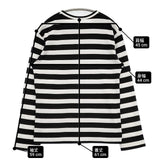 COMME des GARCONS ボーダー サイズS 長袖Ｔシャツ カットソー ロンＴ AD2018 ブラック ホワイト レディース コムデギャルソン【中古】6-0910M∞
