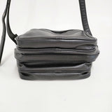 COMME des GARCONS フェイクレザーショルダー OL-K206 日本製 ショルダーバッグ ブラック レディース コムデギャルソン【中古】6-0731G♪