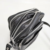COMME des GARCONS フェイクレザーショルダー OL-K206 日本製 ショルダーバッグ ブラック レディース コムデギャルソン【中古】6-0731G♪