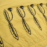 mina perhonen developpe abs1259 刺繍 コットンシルク 定価49500円 サイズ38 ブラウス シャツ 23SS イエロー レディース ミナペルホネン【中古】6-0806S♪