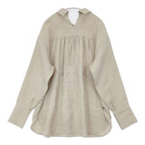 conte ヘンプバックスリットギャザーシャツ 8511-199-0016 長袖シャツ ベージュ レディース コンテ【中古】6-0910M∞