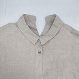 conte ヘンプバックスリットギャザーシャツ 8511-199-0016 長袖シャツ ベージュ レディース コンテ【中古】6-0910M∞